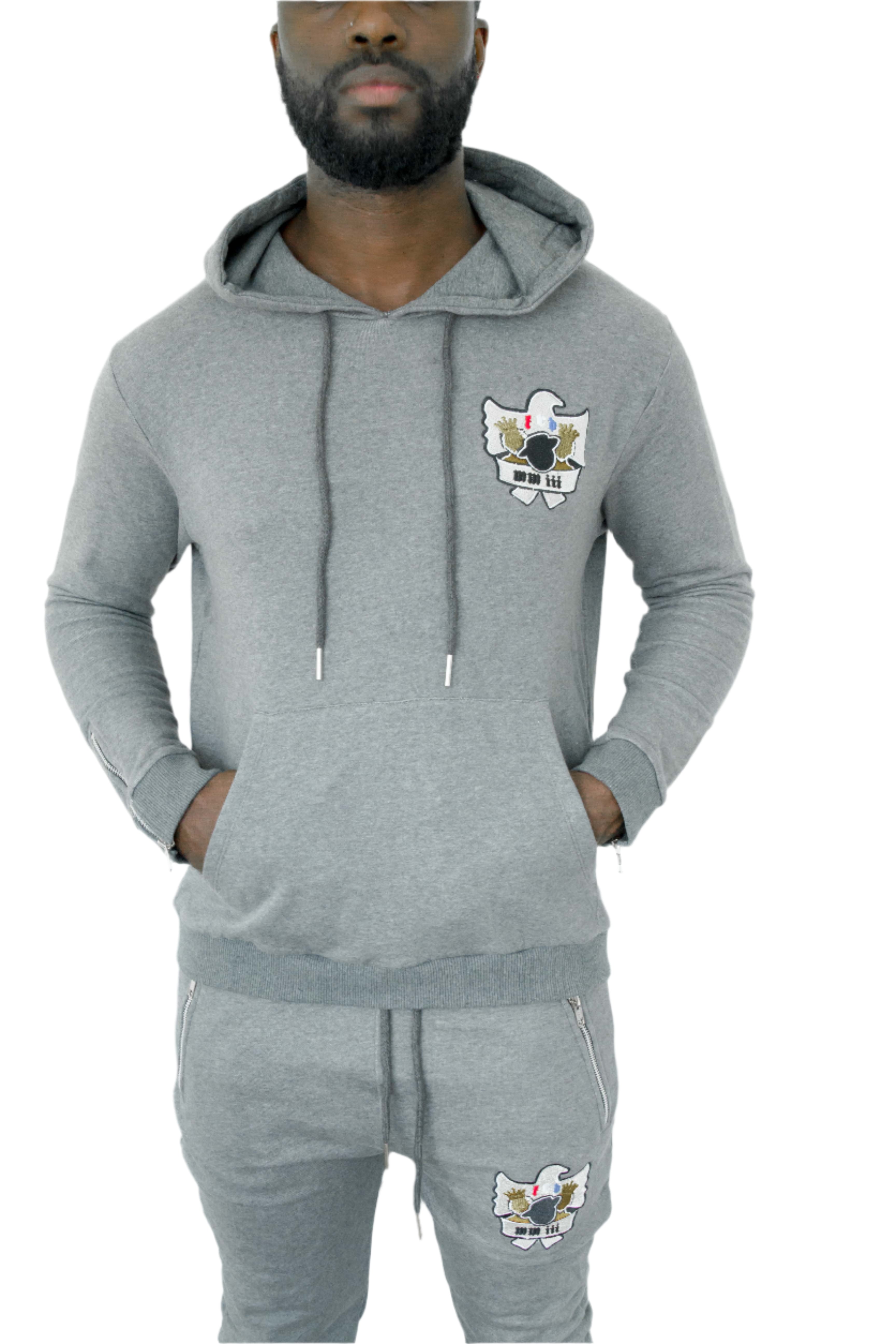 EMBLEM TRACKSUIT IN GREY