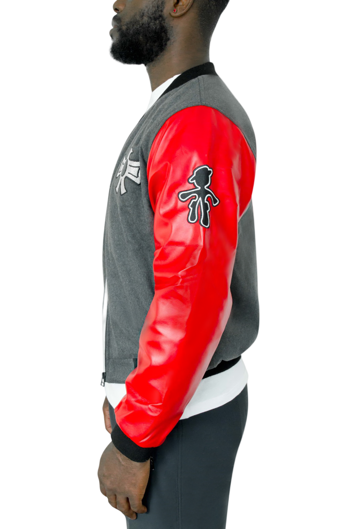 CAPO DEI CAPI VARSITY JACKET GREY