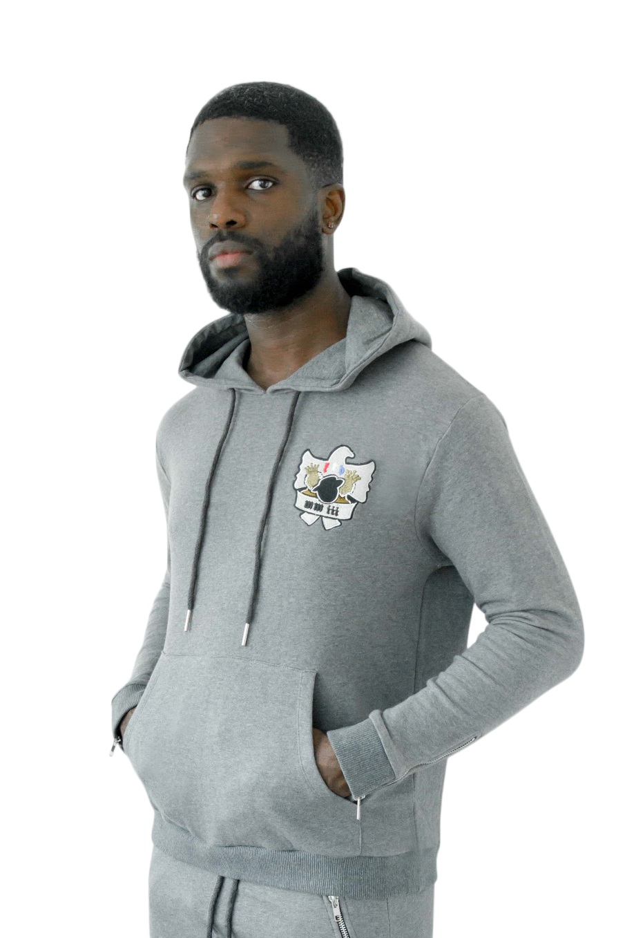 EMBLEM TRACKSUIT IN GREY