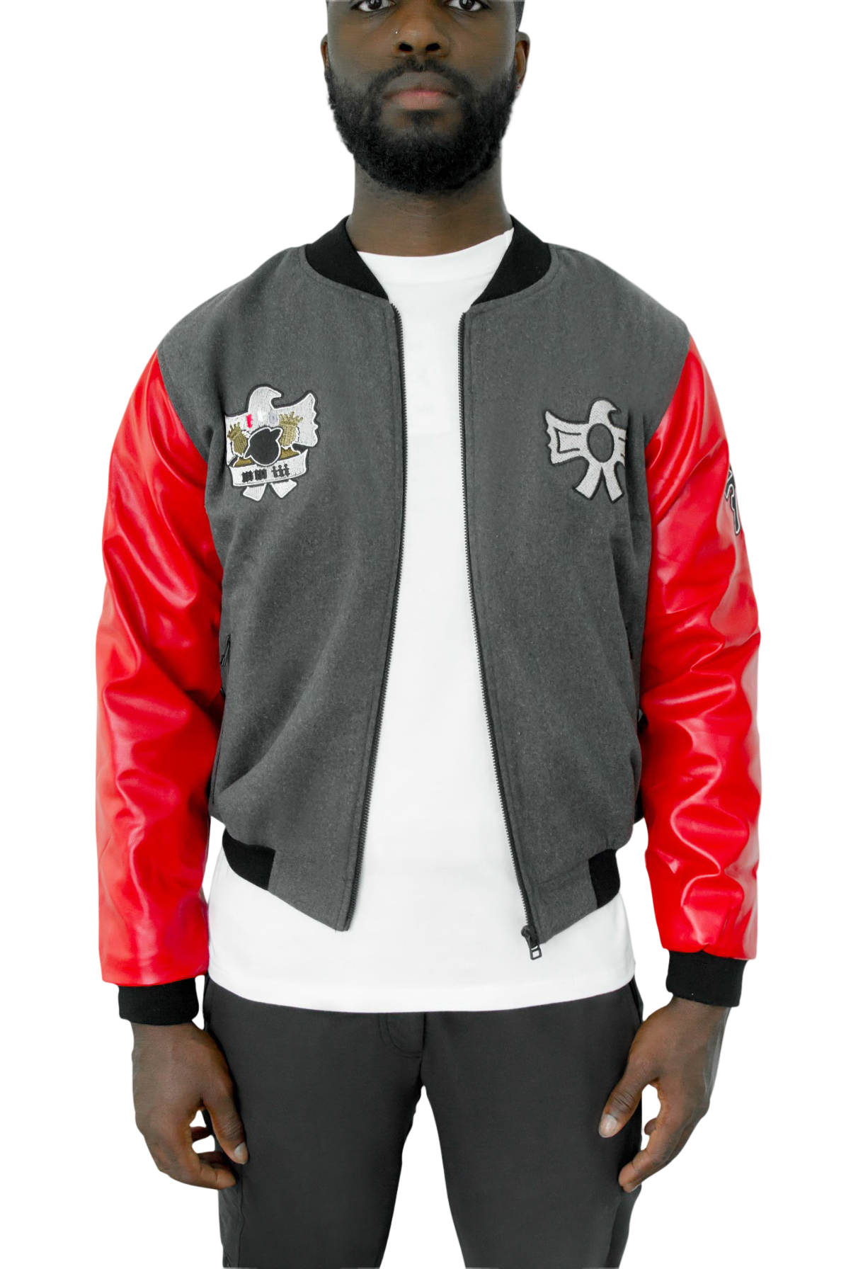 CAPO DEI CAPI VARSITY JACKET GREY