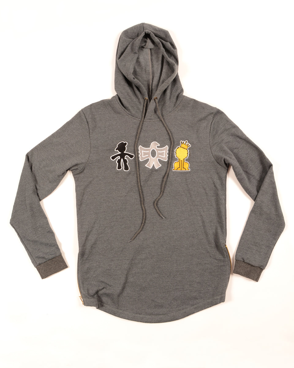TRIO HOODIE CLASSIC GREY