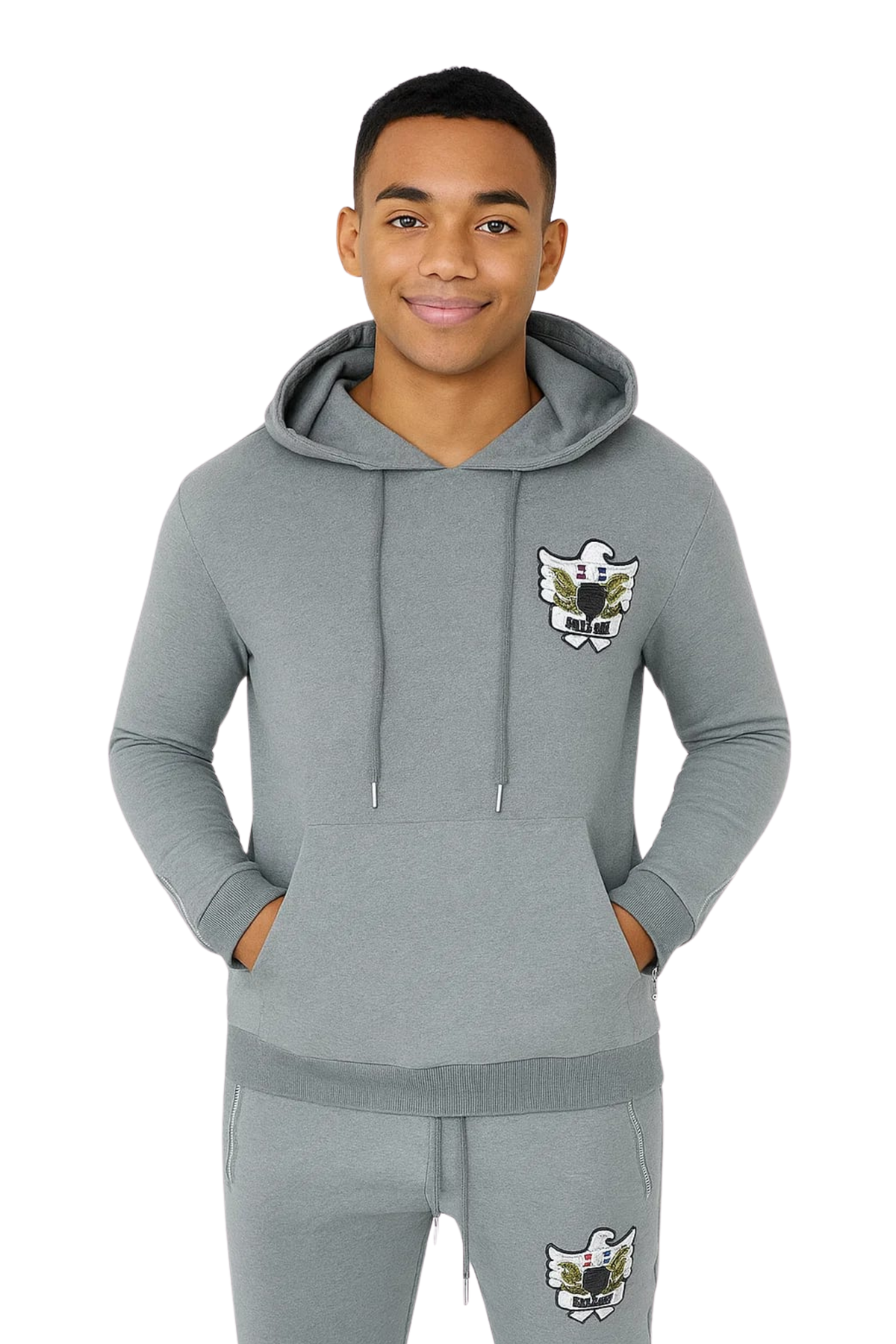 EMBLEM TRACKSUIT IN GREY