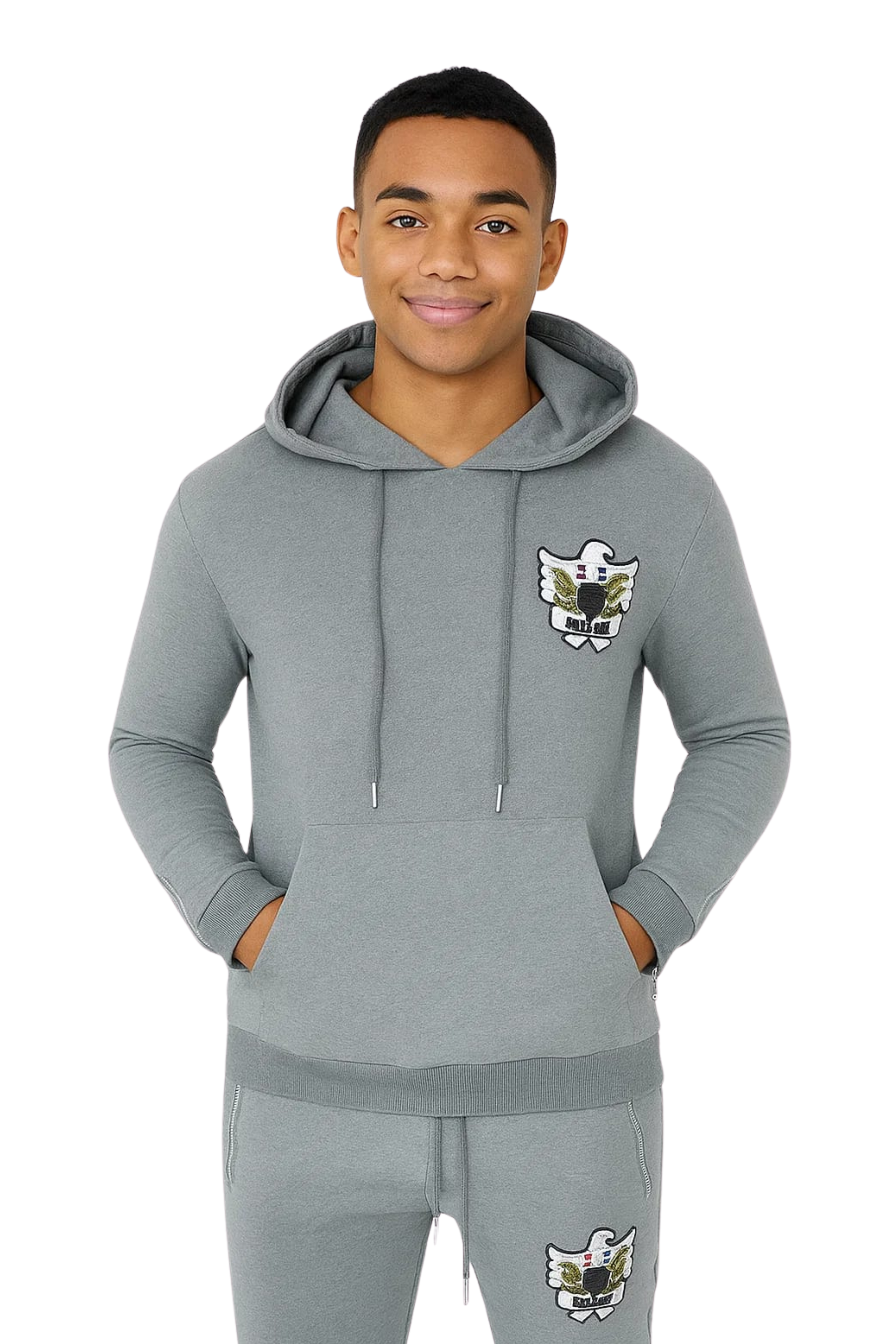 EMBLEM TRACKSUIT IN GREY