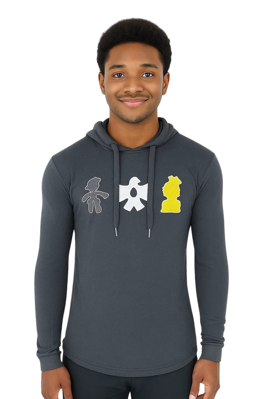 TRIO HOODY BLACK CLASSIC