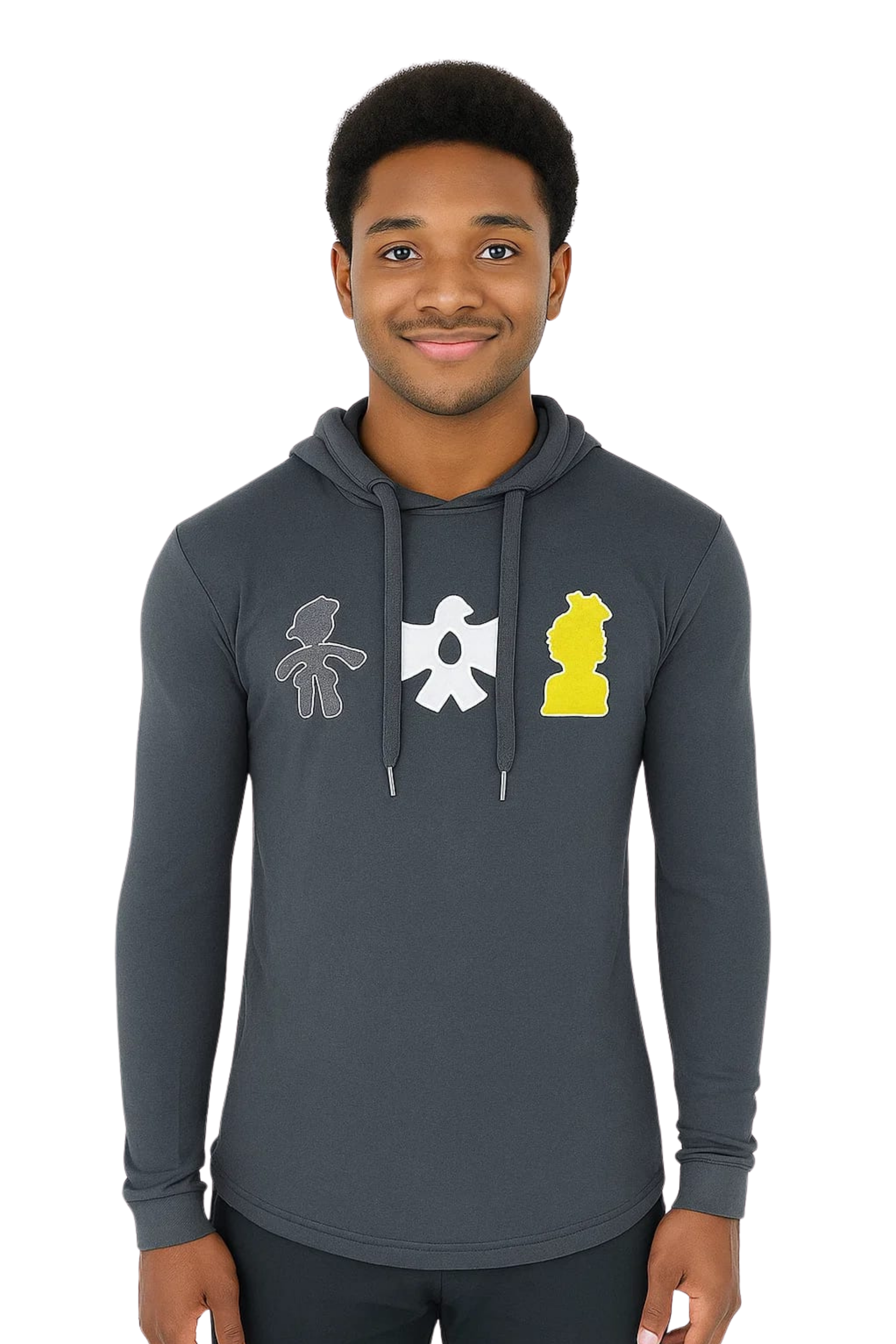 TRIO HOODY BLACK CLASSIC