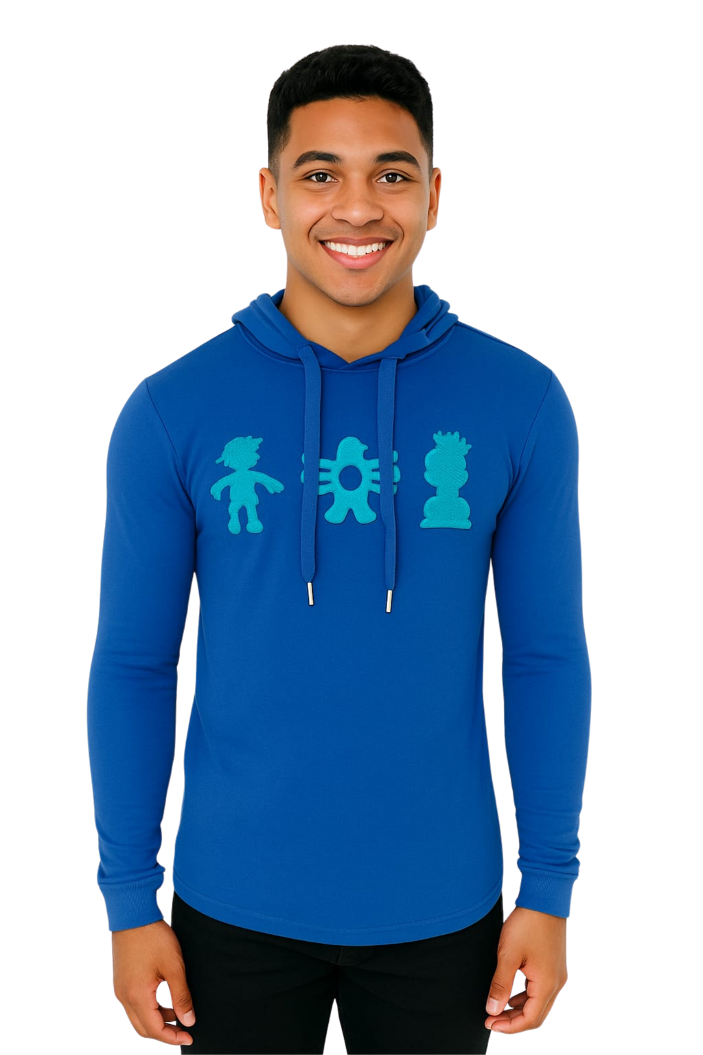 TRIO HOODIE ELECTRIC BLUE