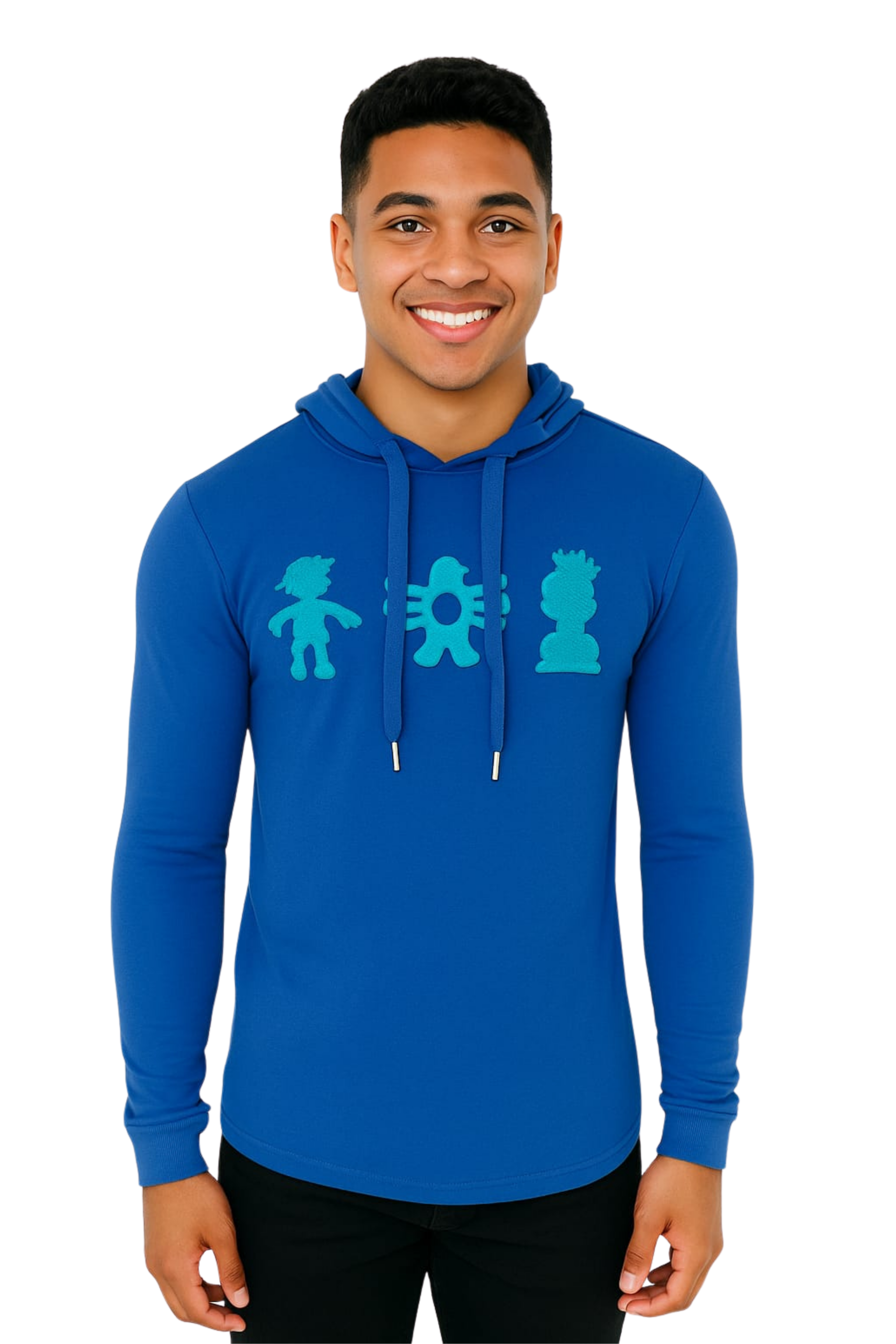 TRIO HOODIE ELECTRIC BLUE