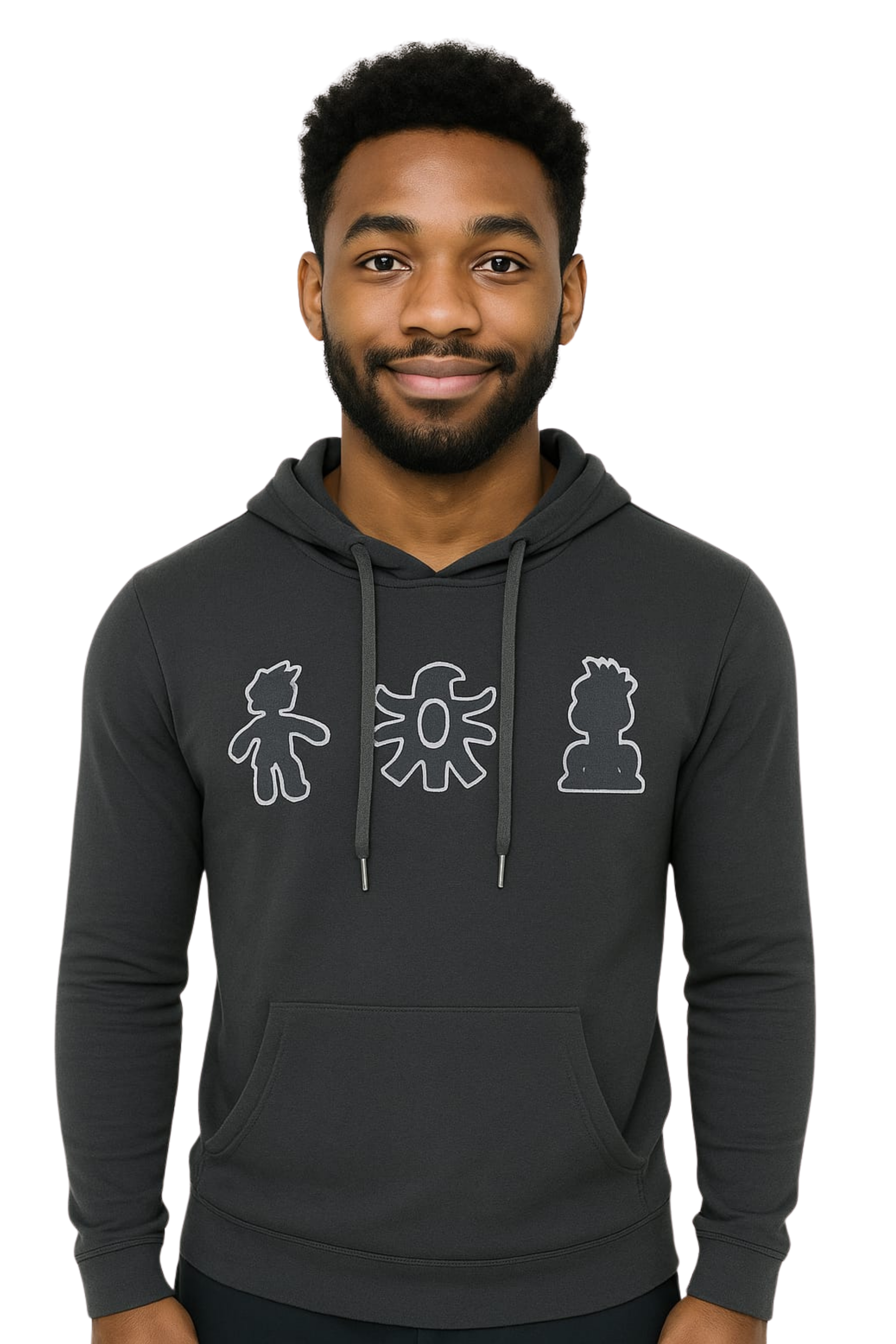 TRIO HOODIE ASH GREY