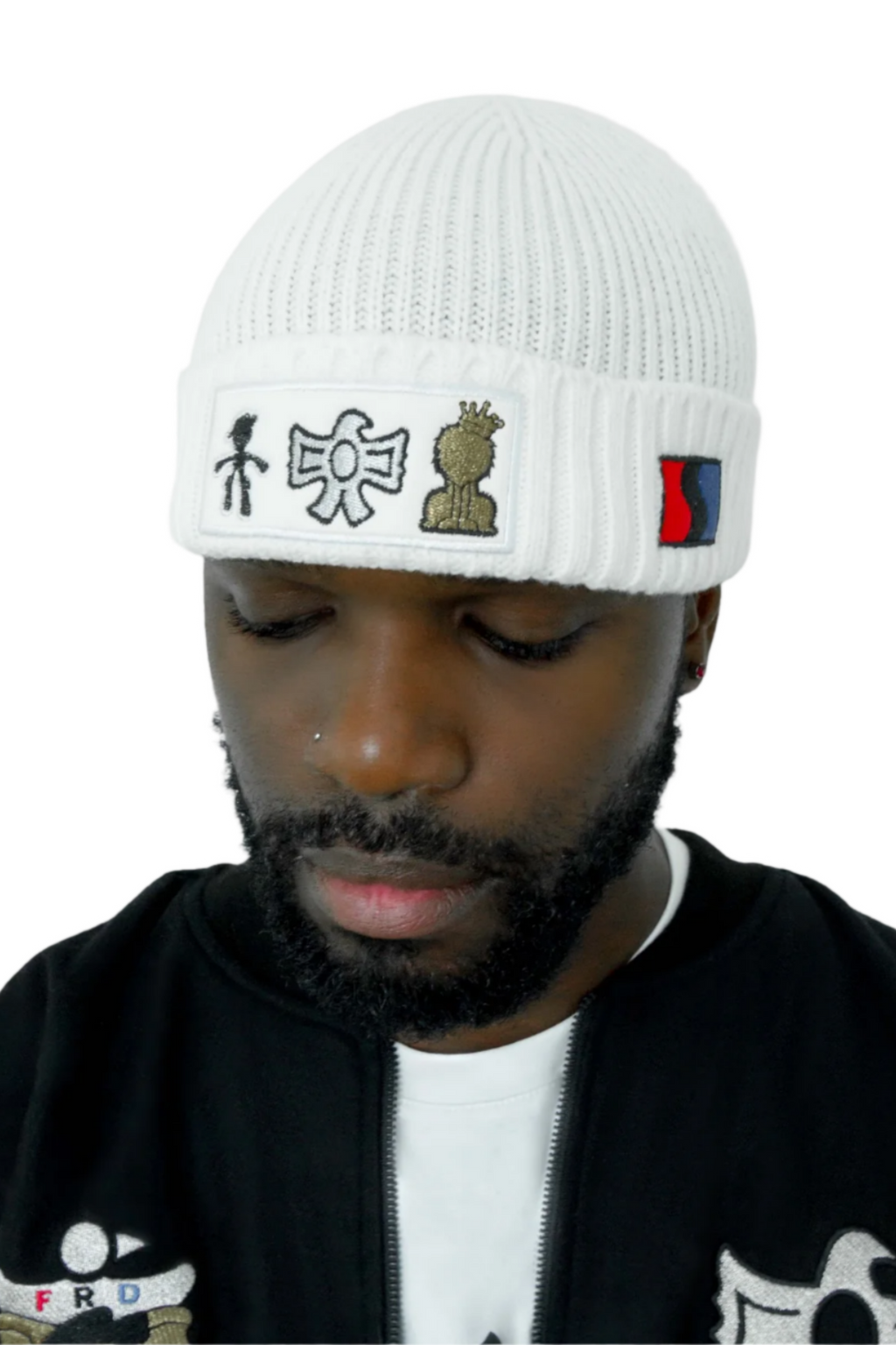 TRIO CLASSIC BEANIE IN WHITE