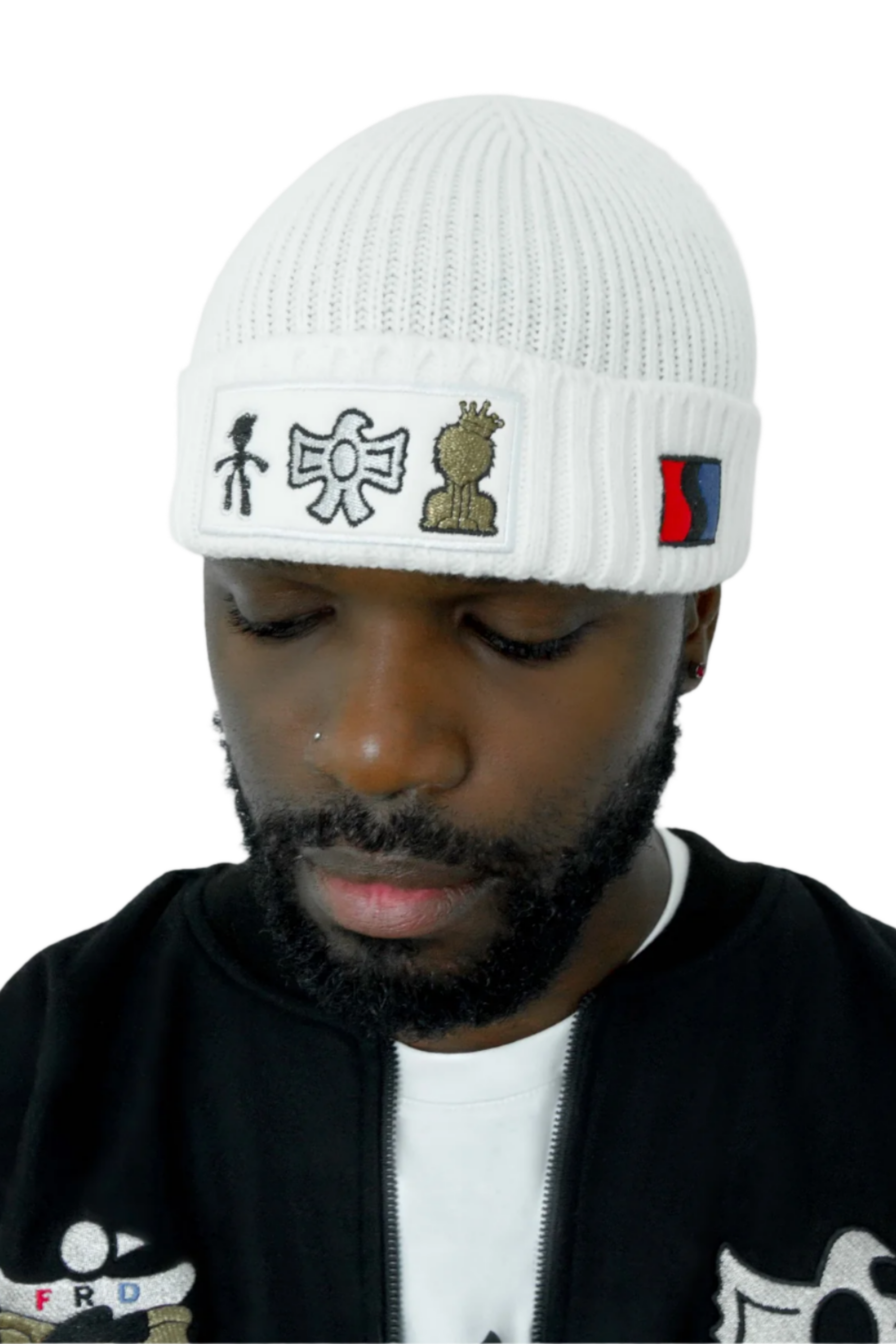 TRIO CLASSIC BEANIE IN WHITE