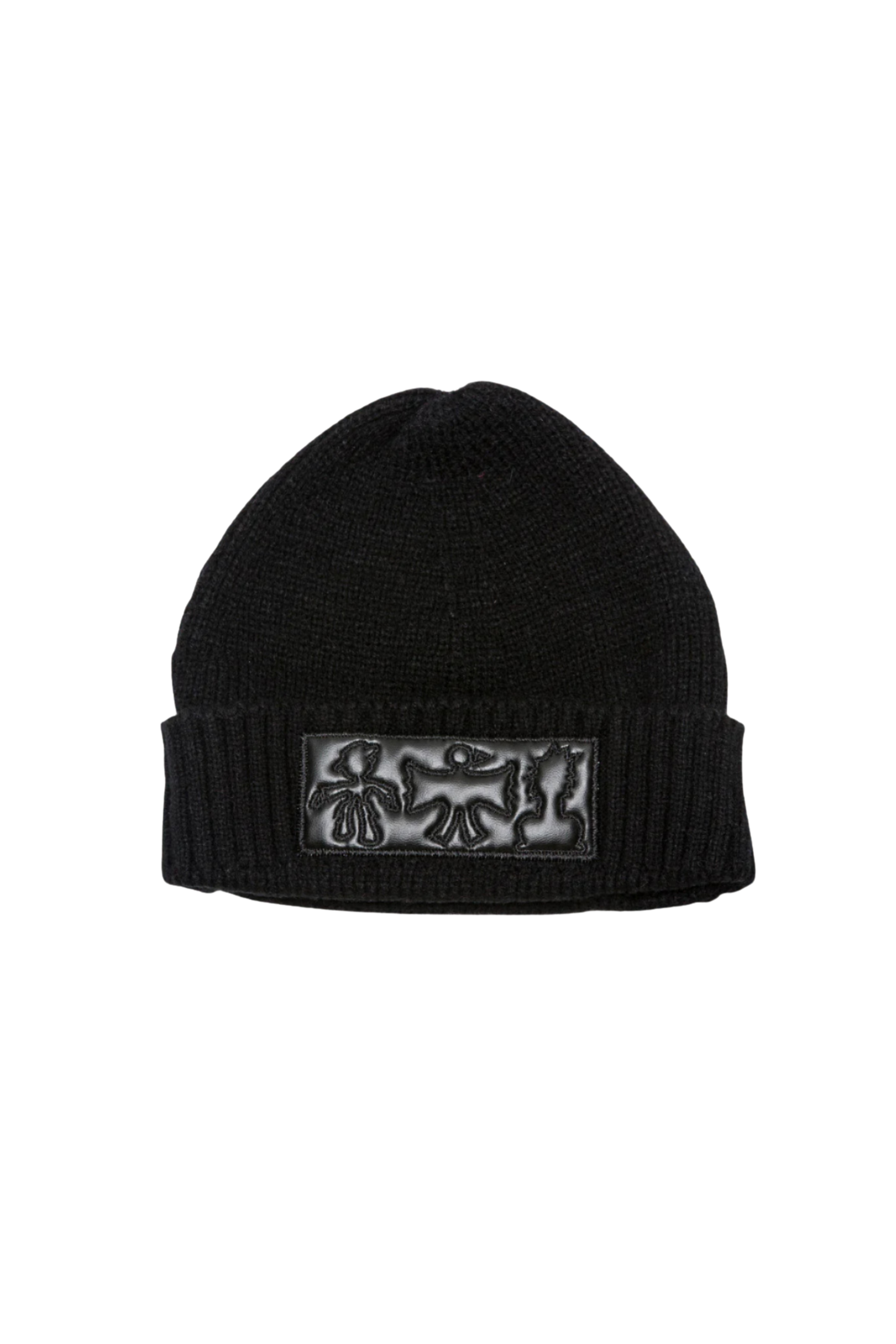 TRIO BEANIE CLASSIC BLACK WHITE FLAG