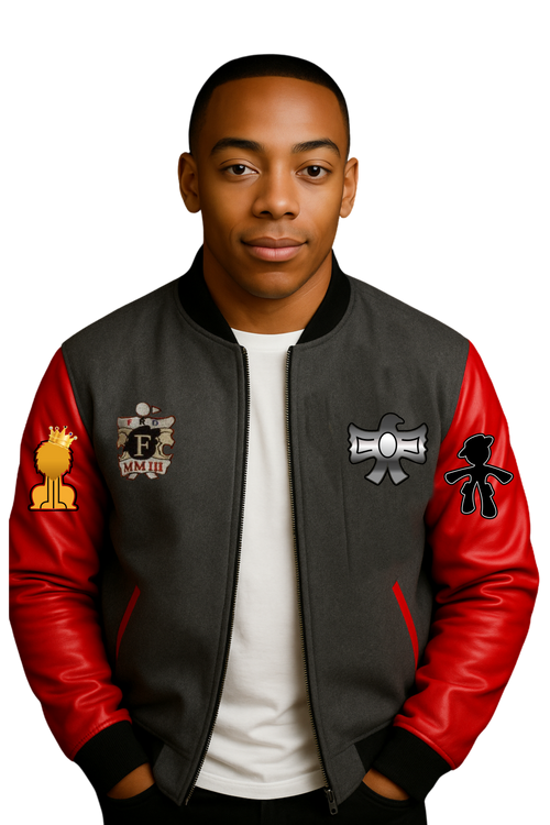 CAPO DEI CAPI VARSITY JACKET GREY