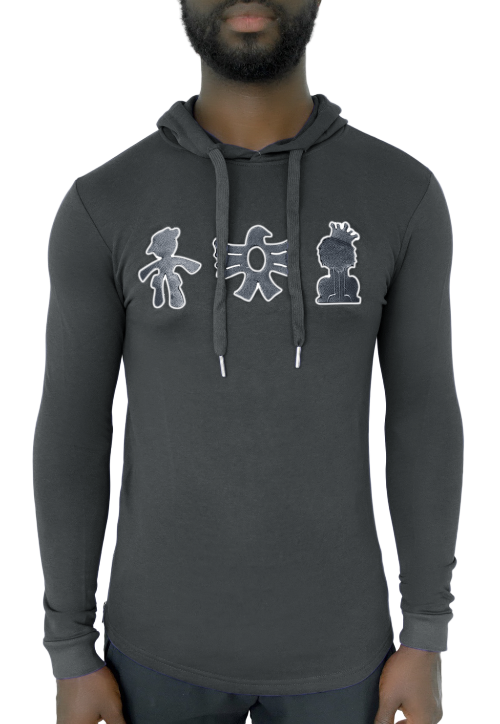 TRIO HOODIE ASH GREY