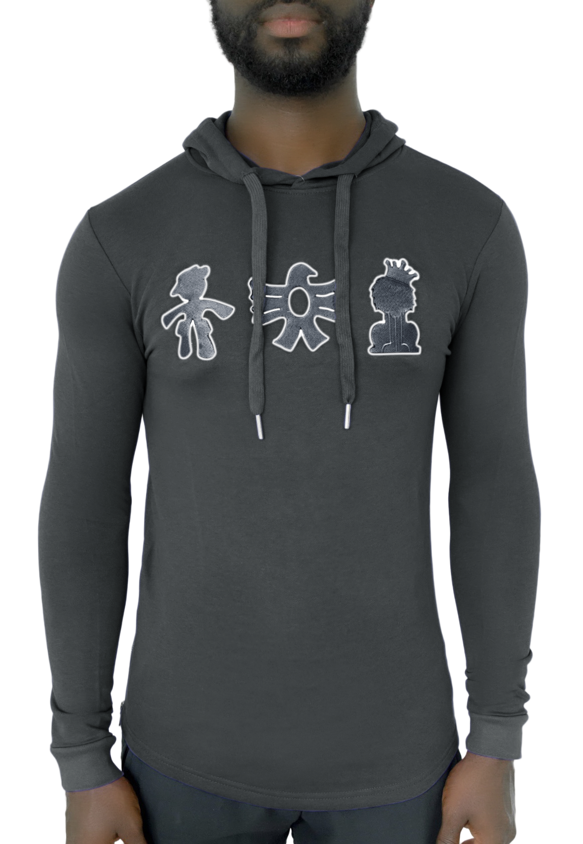 TRIO HOODIE ASH GREY